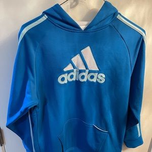 *Adidas Sweater Youth Large Blue Hoodie